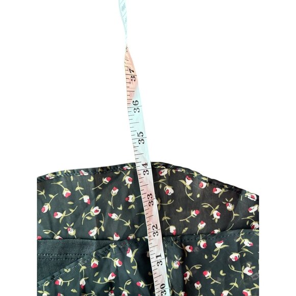 Lush Women's Black Floral Shear Short Dress - Picture 7 of 8
